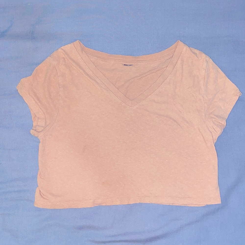 Brown crop top